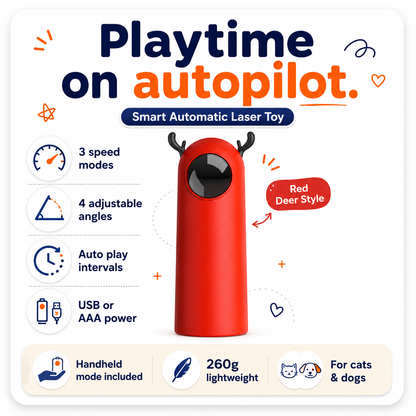 Smart Automatic Cat and Dog Laser Toy for Pets