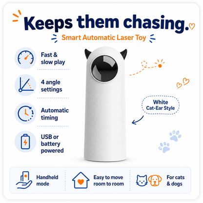 Smart Automatic Cat and Dog Laser Toy for Pets