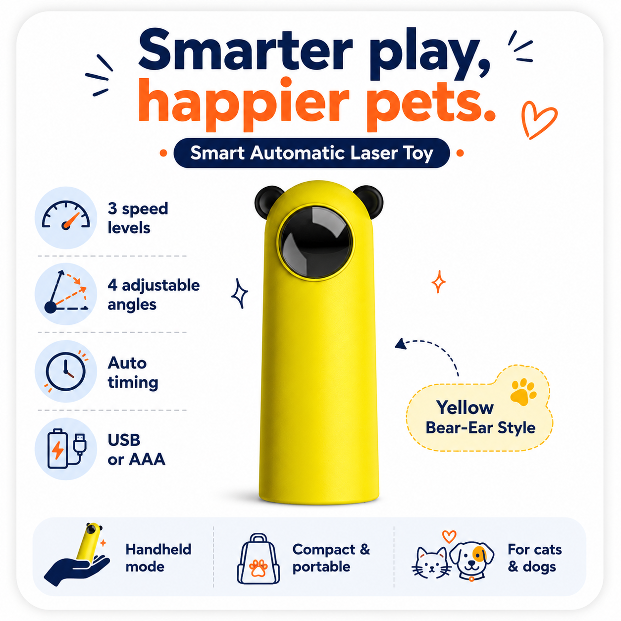 Smart Automatic Cat and Dog Laser Toy for Pets